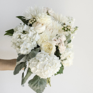 Ivory Oasis Wedding Centerpiece