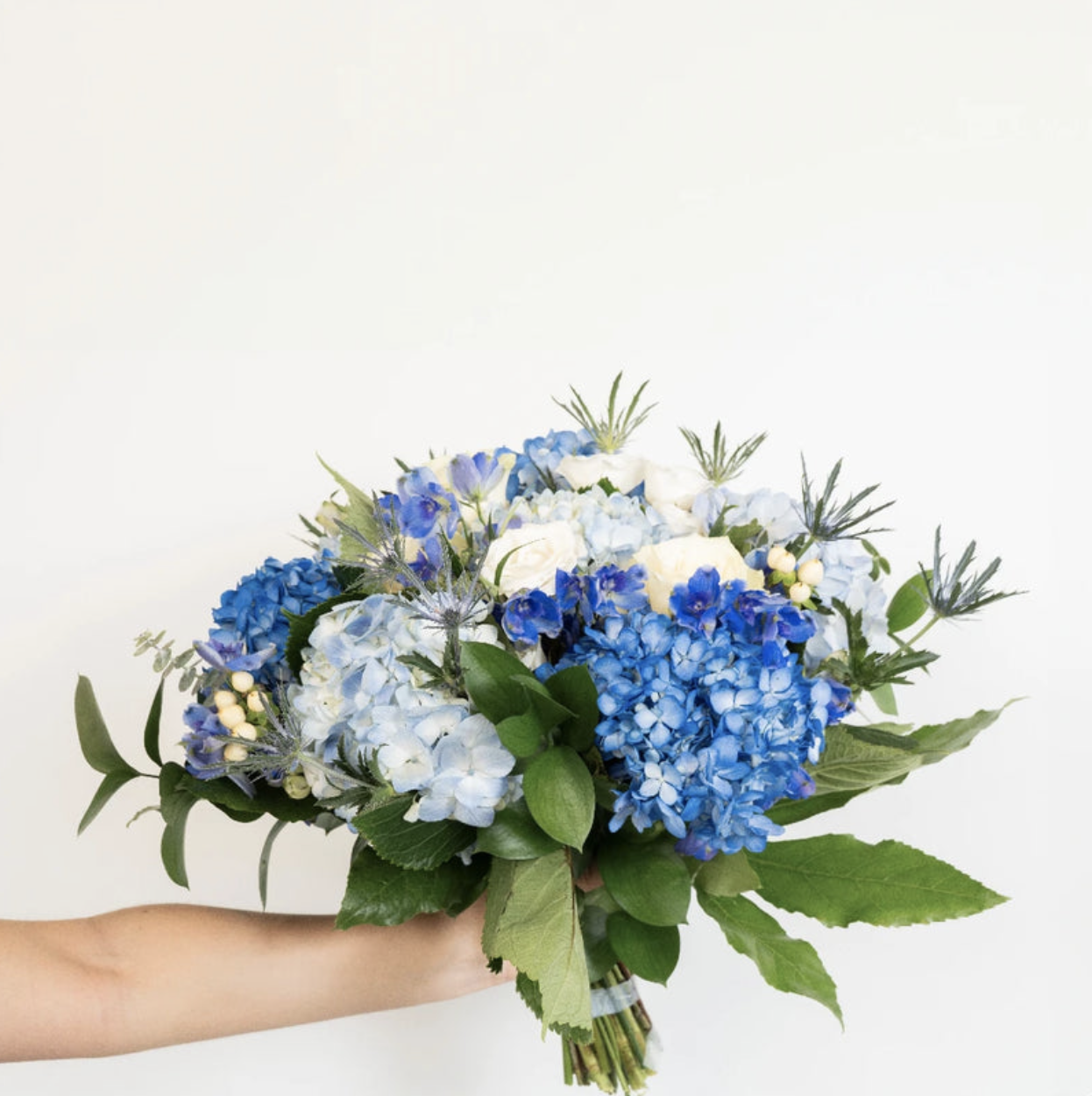 Hydrangea Hues Flower Centerpiece